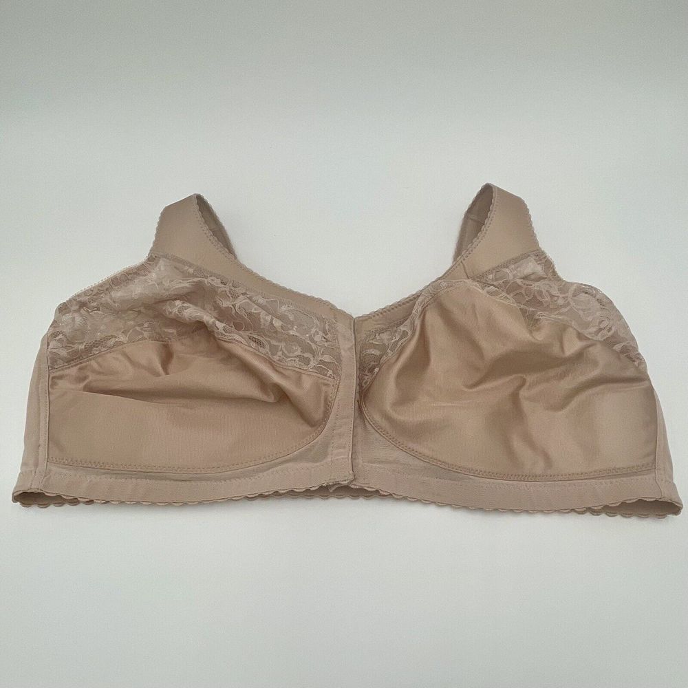 Glamorise 48DD Women's Full Figure Magic Lift Front Close Support Bra CH400